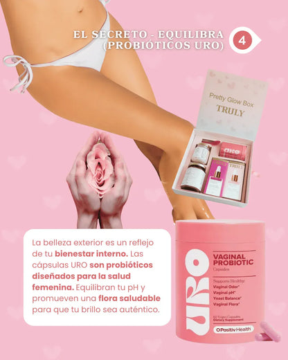 6 en 1 Pretty Glow Box TRULY® + URO® Probióticos Vaginales